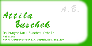 attila buschek business card